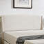 Lit plateforme tapissier avec rangement et 4 tiroirs, beige, double-130809723