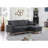 Woven Reversible Sleeper Sectional Sofa With Storage Chaise