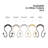Stainless Steel Shower Curtain Hook-60985632