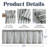 Linen Blend Striped Window Valance -1818519358