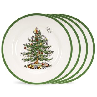 Disney Christmas Melamine Mickey Mouse Dinnerware Set Plate, Bowl, Cup,  Fork,Sp