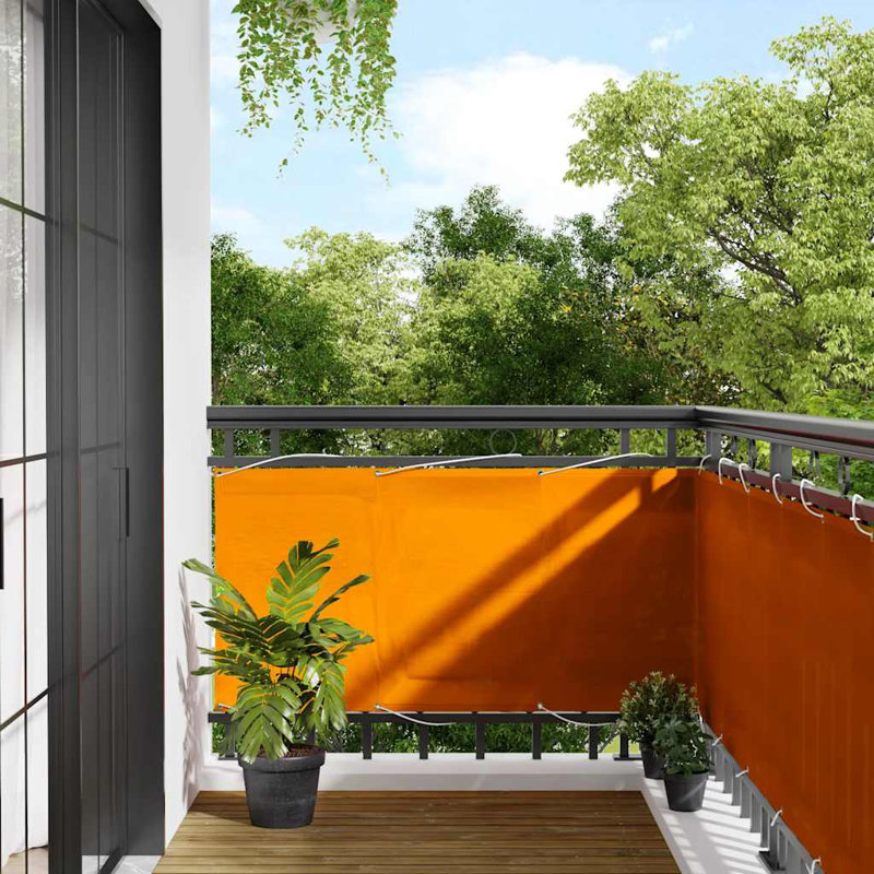 Balcony Screen, 120cm H x 1000cm W, Orange