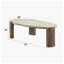 Table basse en fibre de béton l 47 po x P 28 po x H 16 po Dayana