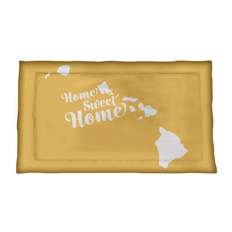 Honolulu Polyester Sham Set, King, Polyester, Yellow