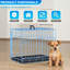 Cage pour chien pour petits chiens, cage pliante en métal pour animaux 18 po-130493790