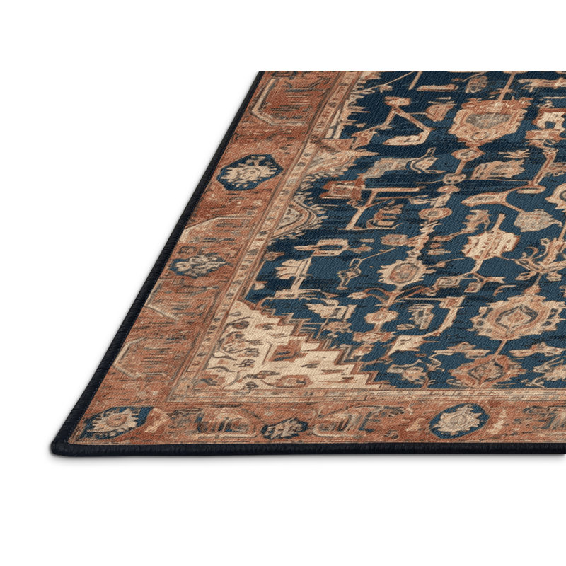 Tapis brun lavable à la machine, Rectangulaire 2 pi x 3 pi