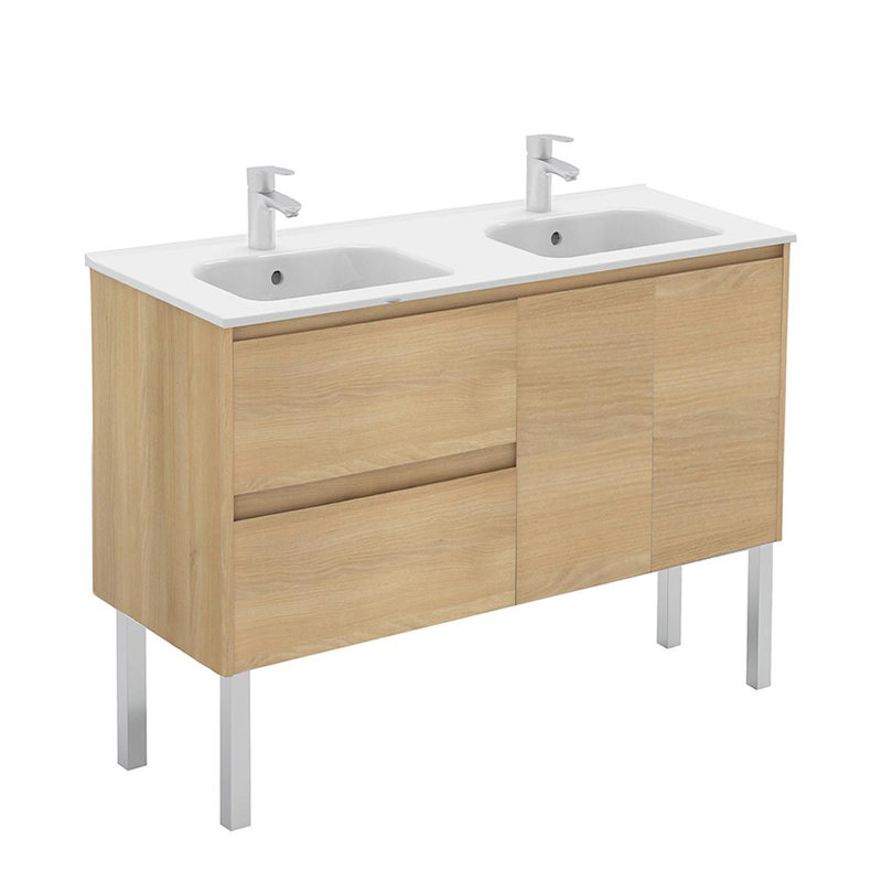 Ambra 47.5'' W Double Vanity, Nordic Oak