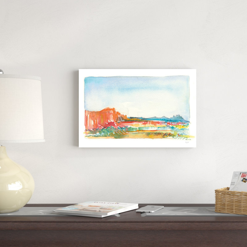 «Look Out» par Kristy riz - peinture sur toile tendue, H 12 po x l 18 po
