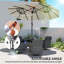 Parasol d'extérieur 10 pi, double face, beige-1266034254