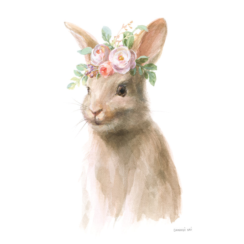 Wild For Flowers IV by Danhui Nai - Wrapped Canvas Painting, 46cm H x 30cm W