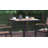 Saville Outdoor Faux Teak Dining or Patio Table with Poly Slats-1225780829