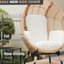 Fauteuil à œufs en rotin exquis pour une détente et un style ultimes