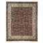 Hand Knotted Wool Oriental Area Rug in Plum And Ivory