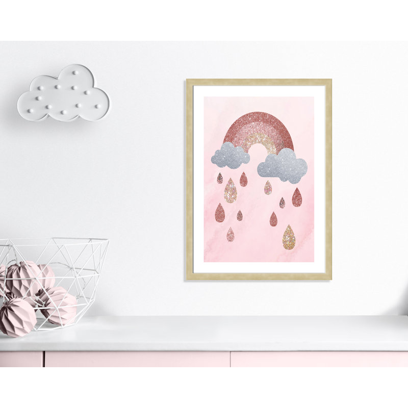 Paillettes, H 36,5 po x l 26,5 po x P 0,63 po, Encadré plat champagne