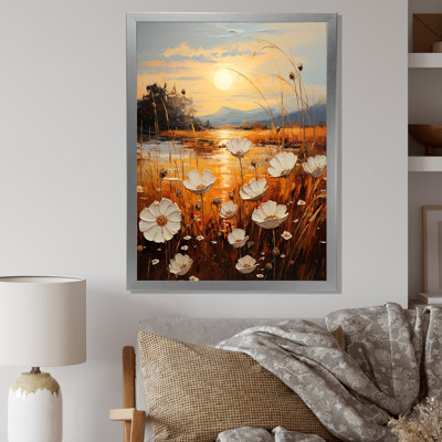 Serene Sunner Flowers Field - reproduction sur toile