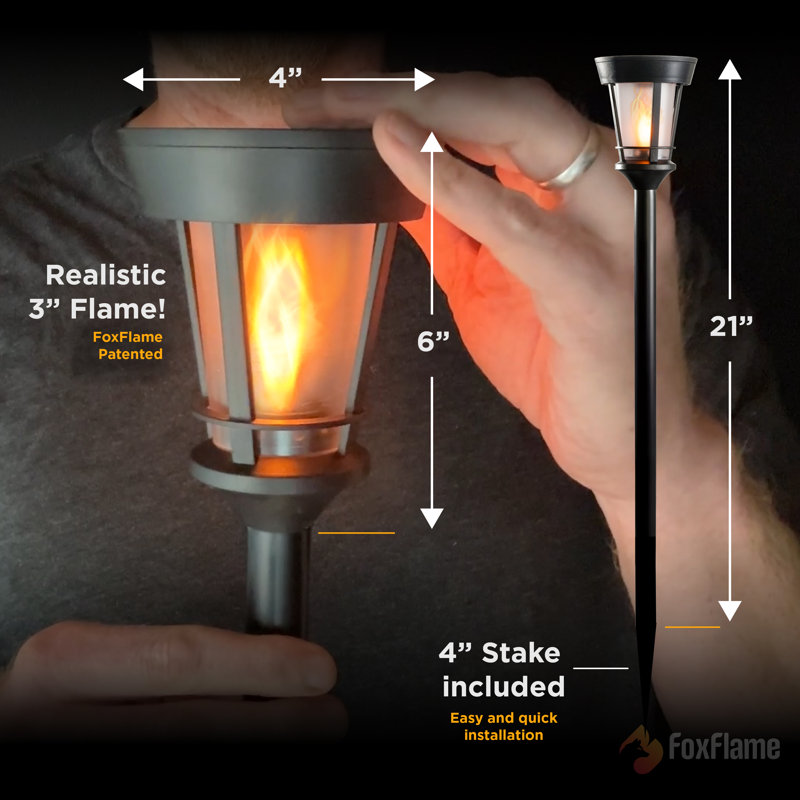 Torche solaire Classic Flame - paquet de 2, Ensemble de 2