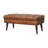 Alekzandra Genuine Leather Upholstered Bench