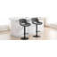 Swivel Upholstered Adjustable Height Counter Stool with Metal Frame-1041733076