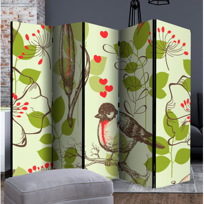 Hrahad 172 cm H Solid Wood Folding Room Divider