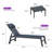 Outdoor Powder Coated Aluminum Single chaise-95048836