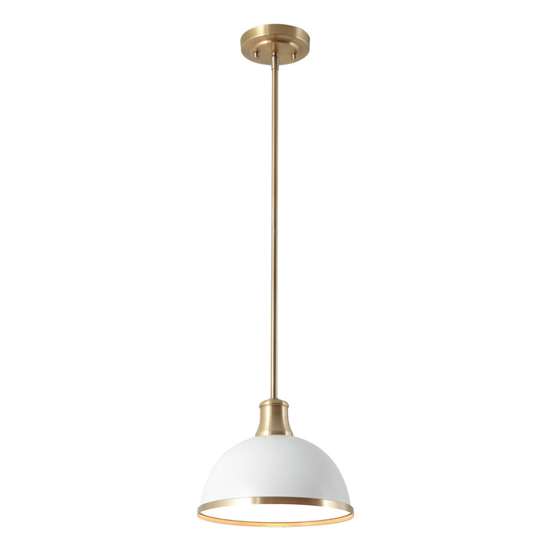 1 - Light Single Pendant, White