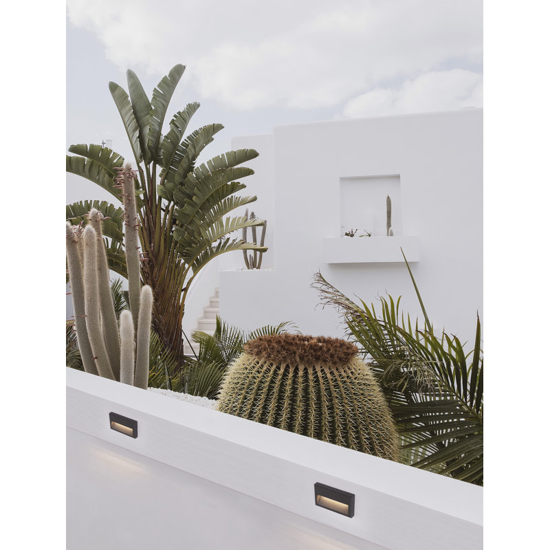 Black Integrated LED Outdoor Flush Mount