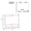 Meuble audio-vidéo H 55,1 po, 8 tablettes, noyer foncé / wengé noir