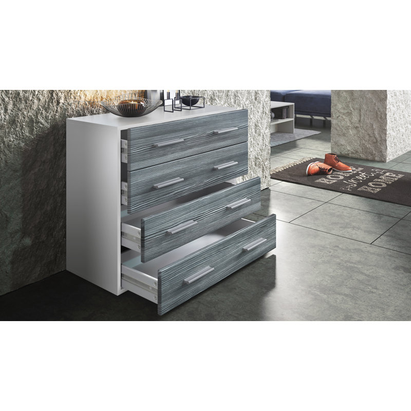 Kortright 4 - Drawer Chest of Drawers, Avola Anthracite
