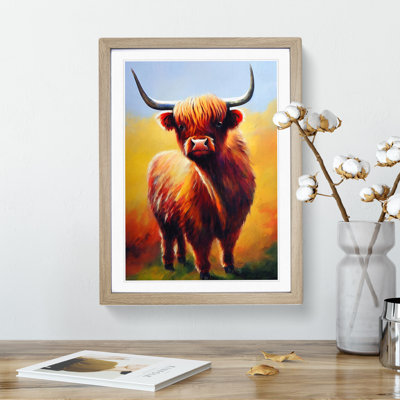 Resplendent Highland Cow - Wall Art