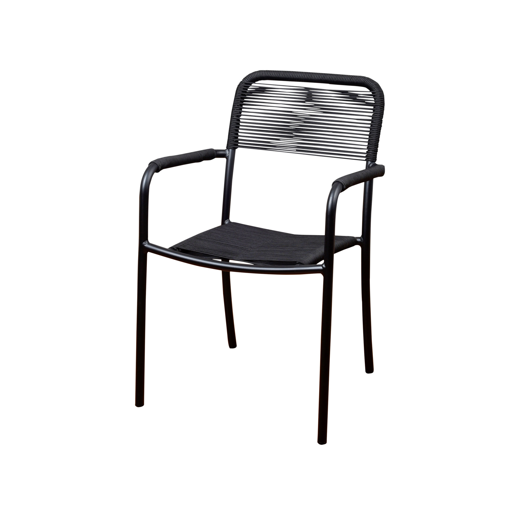Brighton Aluminum Black Patio Dining Chair