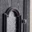 Armoire sur pied en bois massif noir