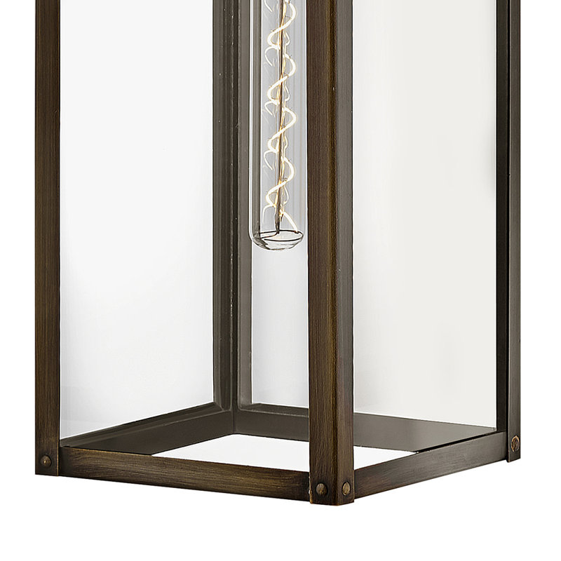 Max 1 - Light Outdoor Wall Lantern, 6, Burnished Bronze