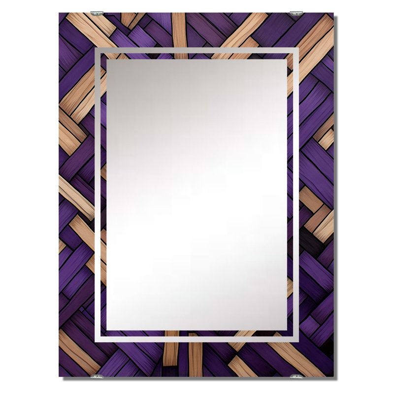 Dishner - Abstract Geometric Big Wall Mirror MIR137491, 40" x 30"