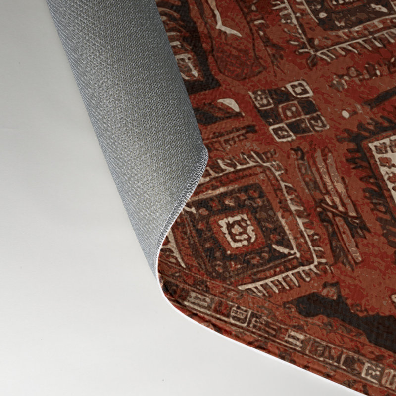 Tapis d'intérieur et d'extérieur brun Persian, Rectangulaire 3 pi x 5 pi