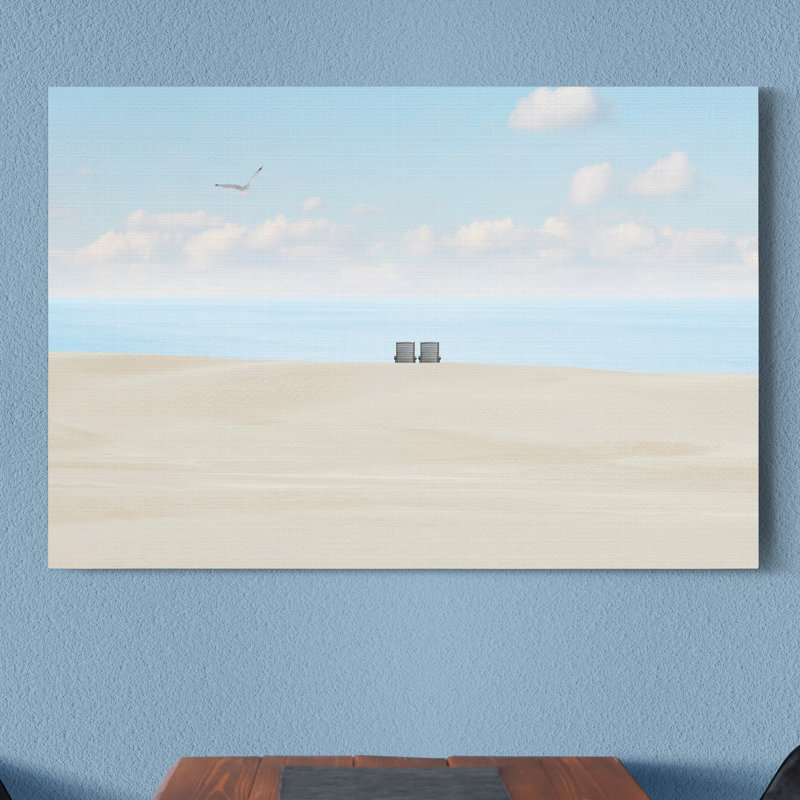 Beachscape photo II-impression sur toile tendue, H 27 po x l 18 po x P 1 po