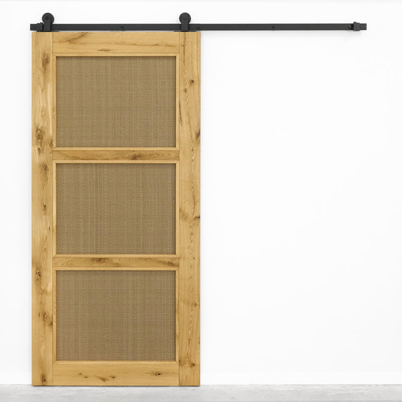 Amariae Oak with Rattan Barn Door, Natural Oil
