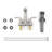 Centerset 2-handle Bathroom Faucet with Drain Assembly-86440078