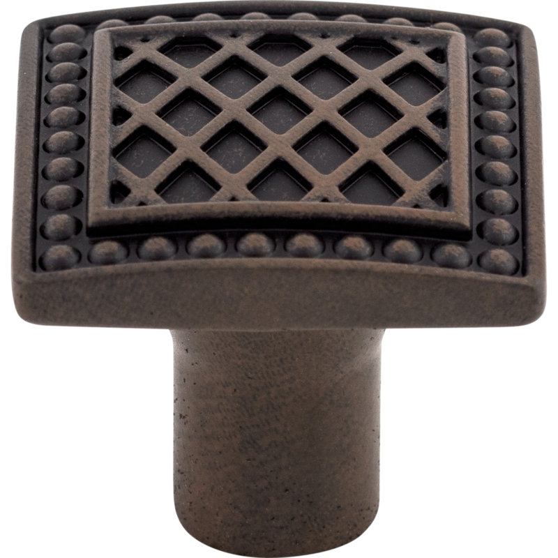 Trevi 1 1/4" Length Square Knob, Patina Rouge