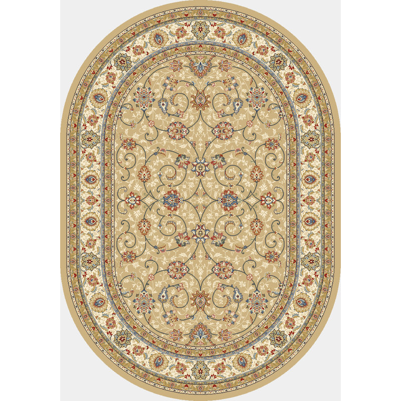 Attell Oriental Indoor Rug, Oval 5'3" x 7'7"