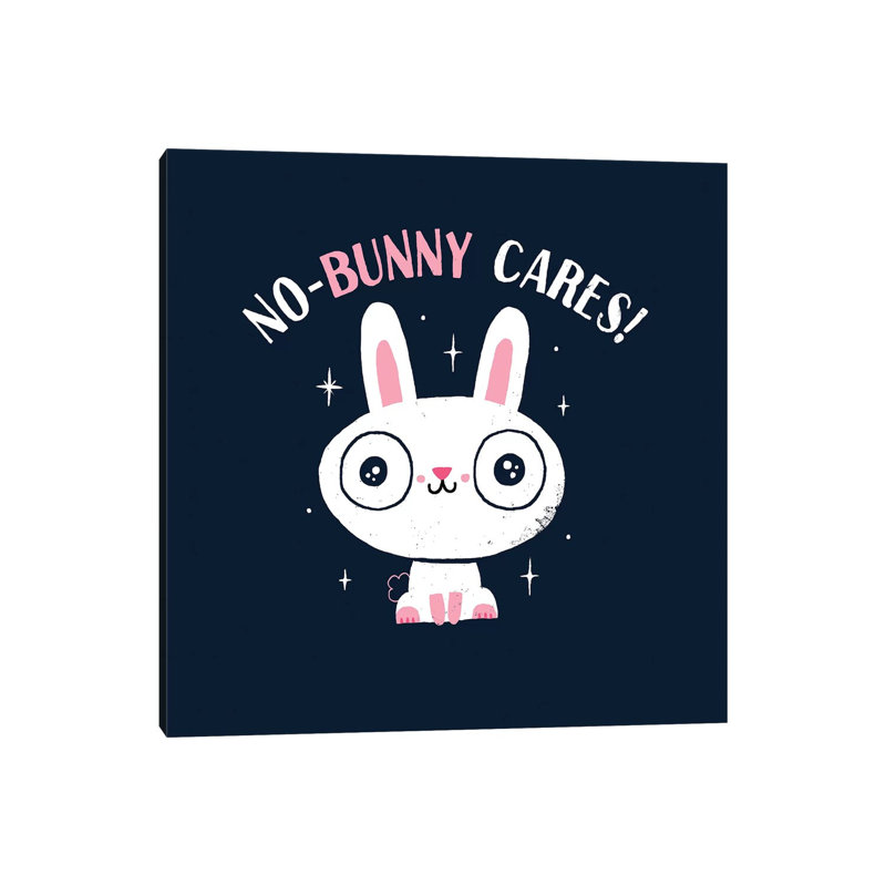 No-Bunny Cares by Michael Buxton - Wrapped Canvas Painting
