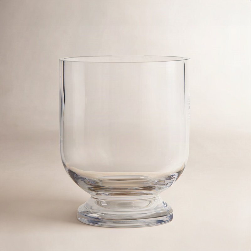 Eske Handmade Glass Table Vase, 6.75" H x 5.25" W x 5.25" D