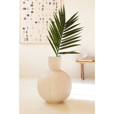  Grand vase en forme d'ampoule composite en pierre 22 po