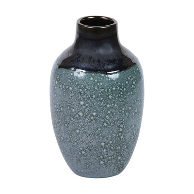 Vase Clayton - émaillé bleu