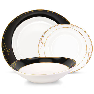 Dannen 18 Piece Bone China Dinnerware Set - Service for 6