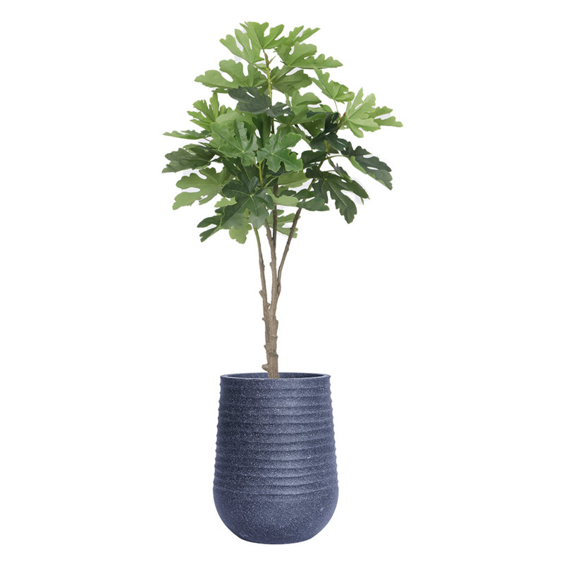 Sycomore artificiel en pot 71,08 po, Bleu