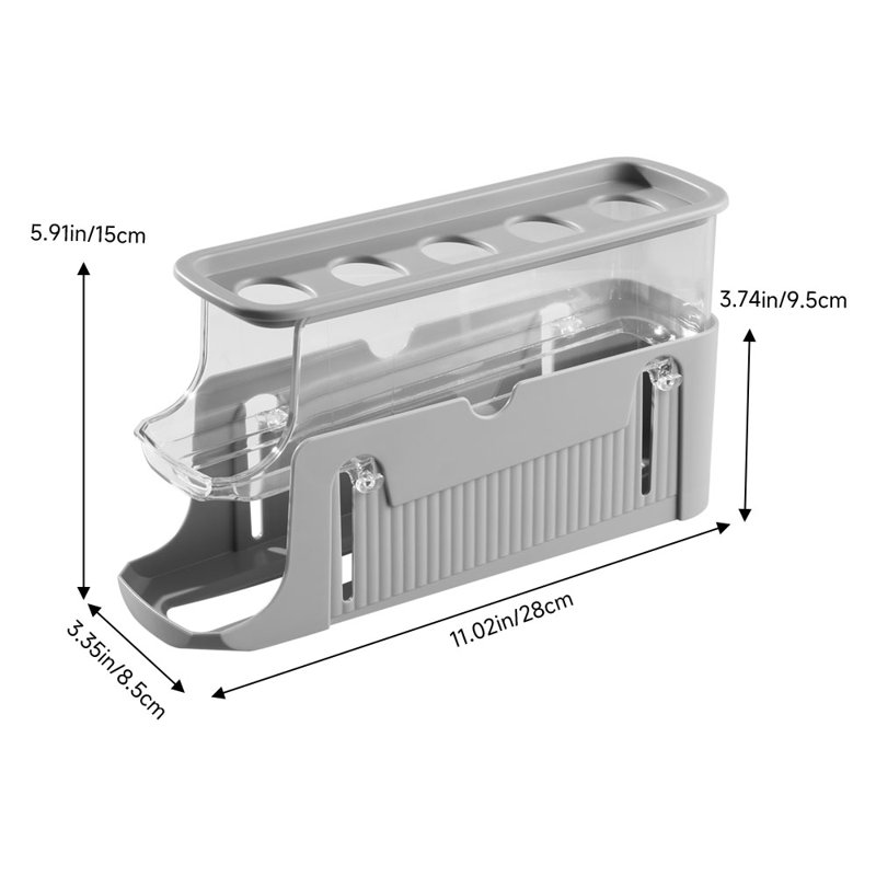 Lianes Food Storage Container, Grey