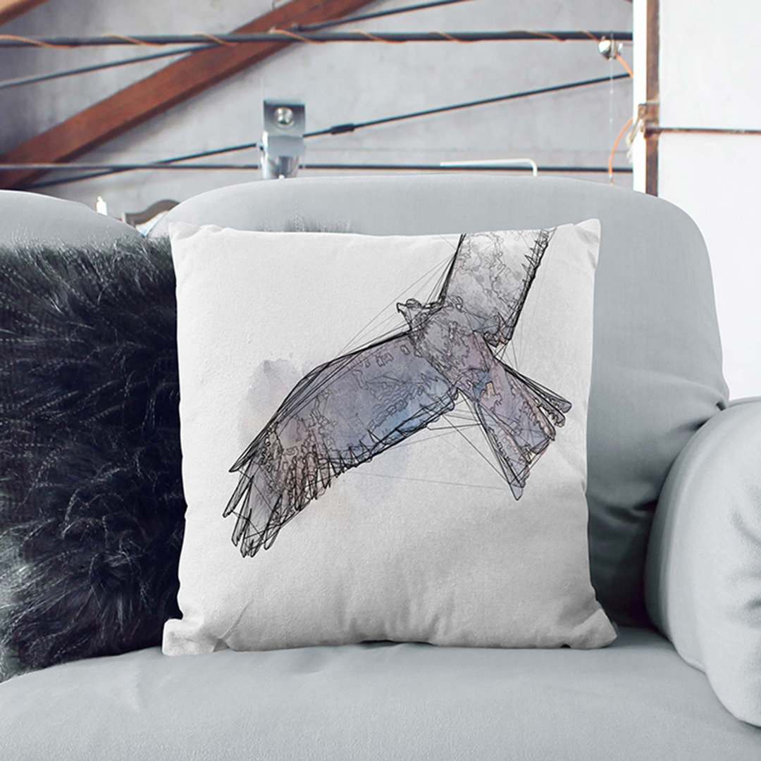 Flying Eagle Cushion with Filling