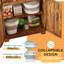 Contenant de rangement pliable pour chien 11-55lb, gris