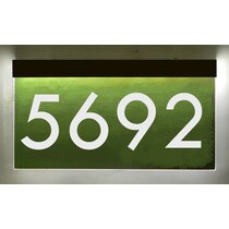 HTAIGUO Numéros de maison éclairés, Plaque d'adresse solaire