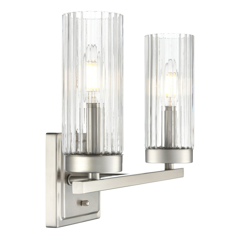 Turman 12.5" Wide 2-Light Vanity , Brushed Nickel